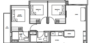 fourth-avenue-residences-floor-plan-3-bedroom-c1-singapore