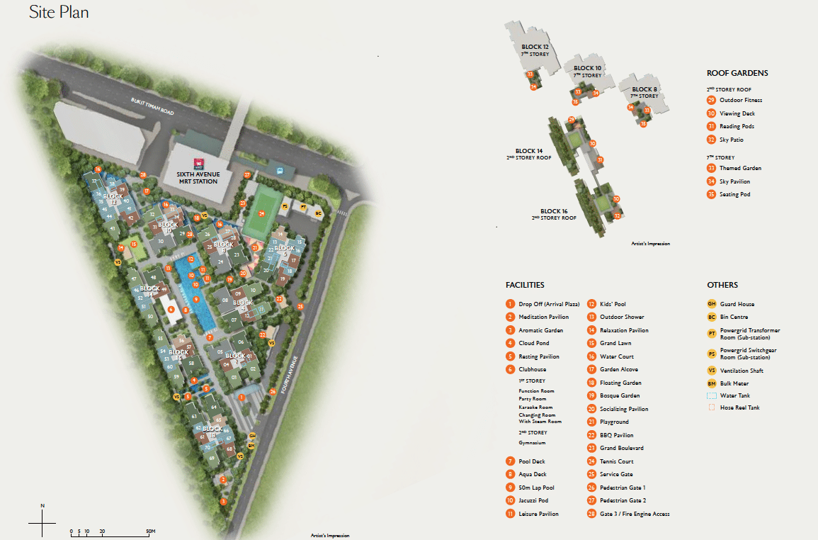fourth-avenue-residences-site-plan-singapore
